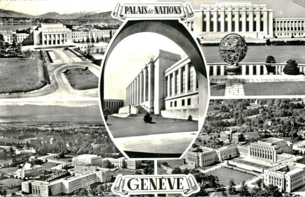 Palais des Nations, Genf Vorderseite
