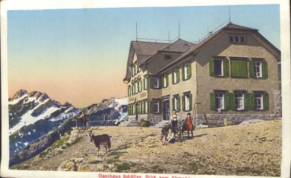 Gasthaus Schäfler, Blick zum Altmann