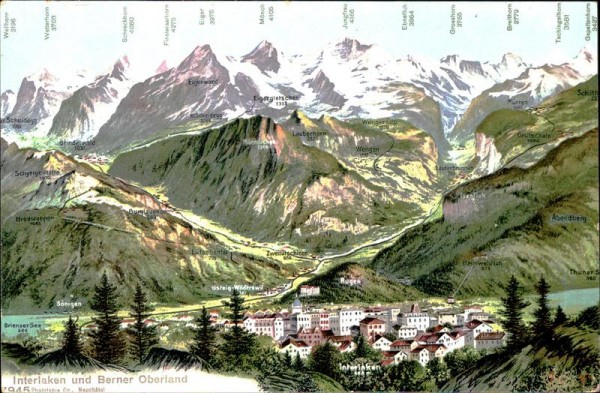 Interlaken und Berner Oberland Vorderseite