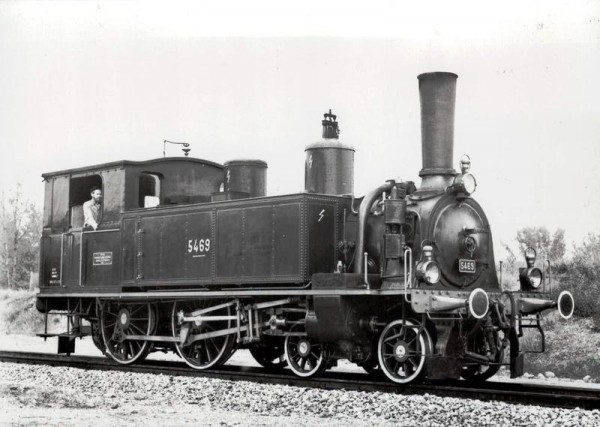 Dampflocke, SBB-CFF Eb 2/4 5469, 1891, 49t, 75km/h Vorderseite