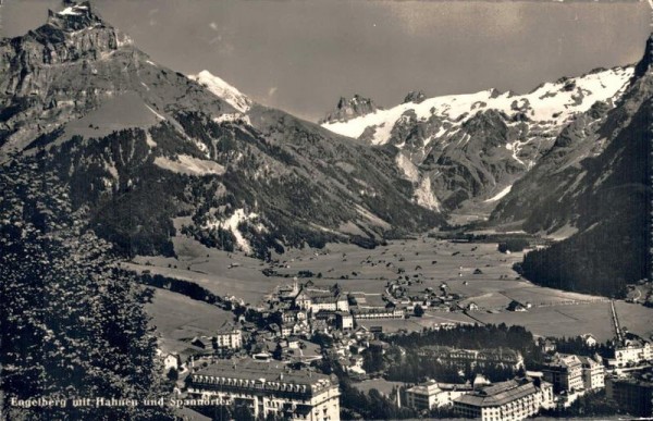 Engelberg mit Hahnen und Spannörter. 1949 Vorderseite