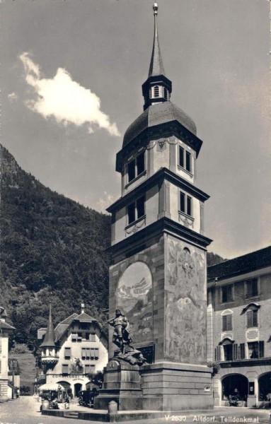 Altdorf. Telldenkmal Vorderseite