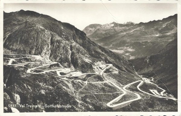 Val Tremola. Gotthardstrasse. 1935 Vorderseite