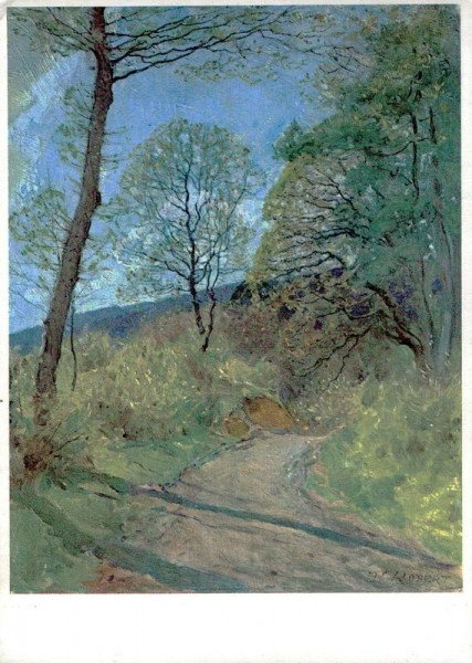 Waldrand im Frühling, Paul Robert (1851-1928) Vorderseite