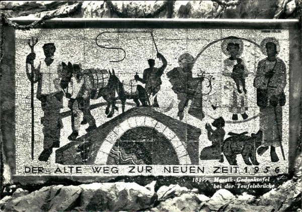 Mosaik-Teufelsbrücke Vorderseite