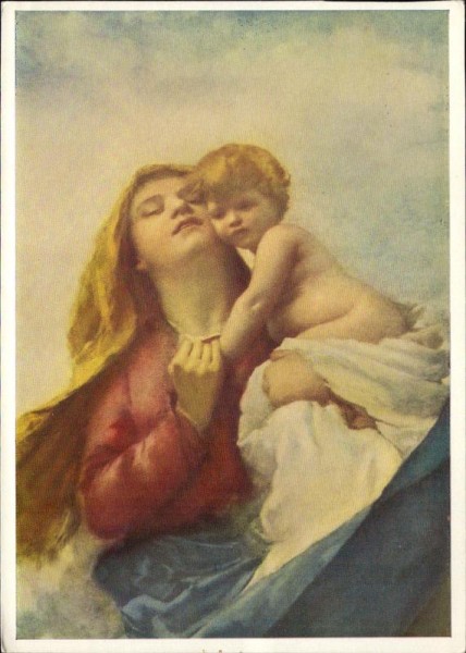 Domenico Morelli : Madonna mit Kind ( Rom ) Vorderseite