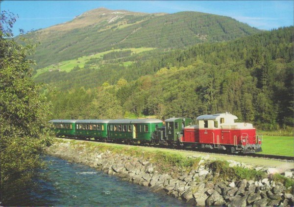 3.X.2010 Zug neben der rauschenden Salzach bei Rosental Vorderseite