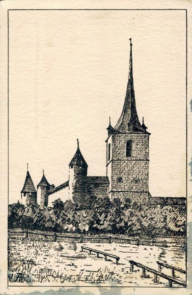 Schloss Murten. 1932 Vorderseite