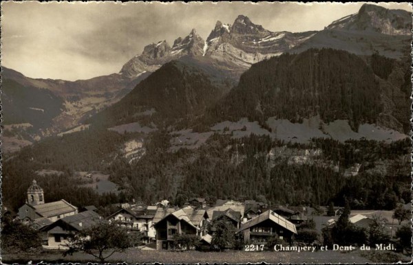 Champéry et Dents du Midi Vorderseite