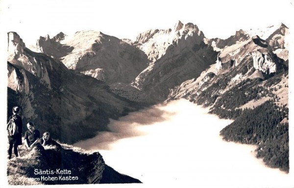 Säntis-Kette vom Hoher Kasten Vorderseite