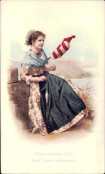 Tessin, südlicher Teil, Tracht Vorderseite