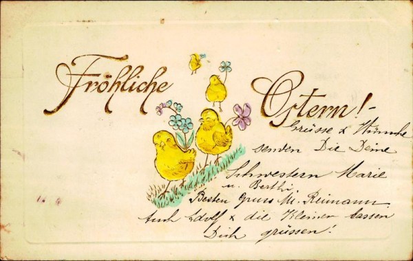 Fröhliche Ostern Vorderseite