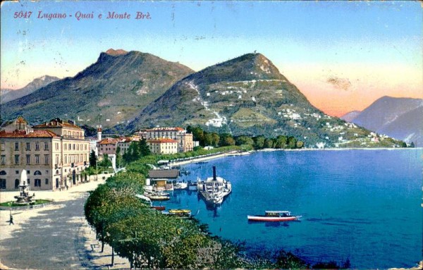 Lugano - Quai e Mont Brè Vorderseite