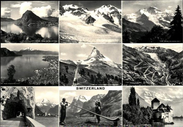 Schweizer Alpen Vorderseite