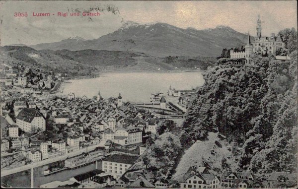 Luzern, Rigi und Gütsch Vorderseite