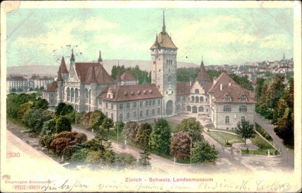 Zürich - Schweiz. Landesmuseum Vorderseite