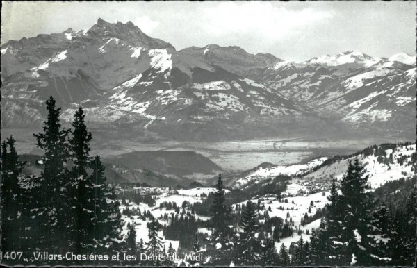 villars-Chesiéres et les Dents du Midi  Vorderseite
