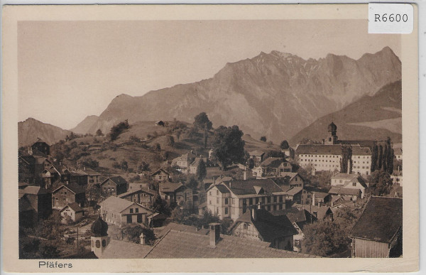 Dorf Pfäfers bei Ragaz