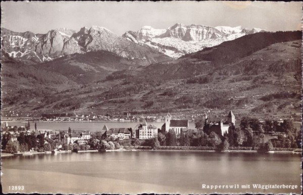 Rapperswil mit Wäggitalerberge