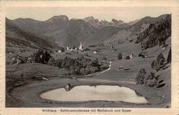 Wildhaus, Schönenbodensee Vorderseite
