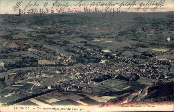 Lourdes - Vue panoramique prise du Petit Jer. Vorderseite