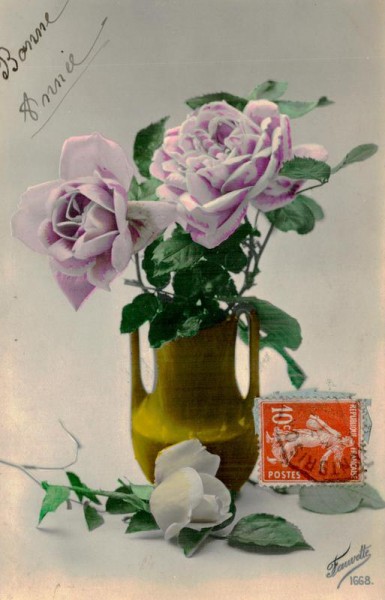 Rosen in der Vase Vorderseite