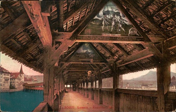 Luzern - Kapellbrücke Vorderseite
