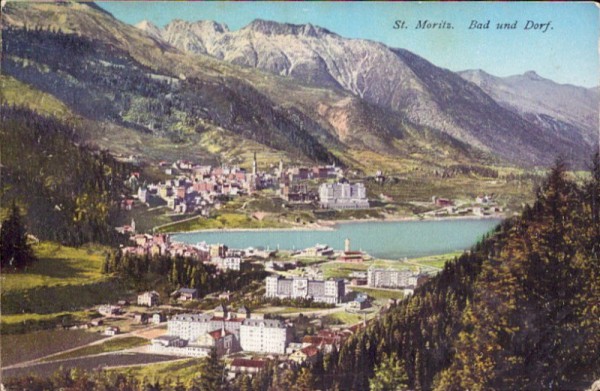 Bad und Dorf, St.Moritz