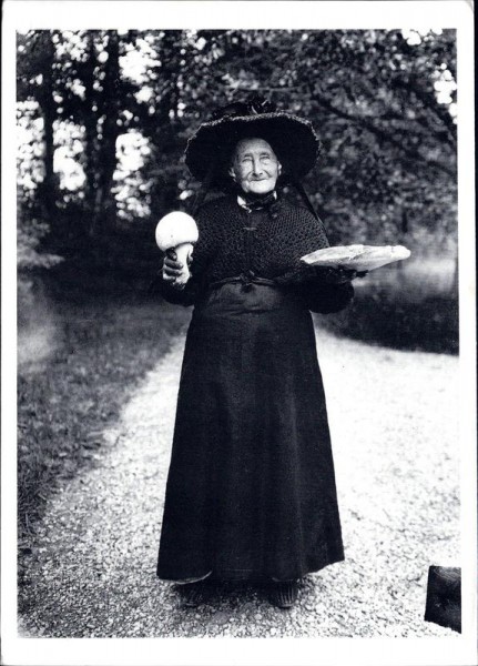 Lady with Mushrooms, REPRODUKTION Vorderseite