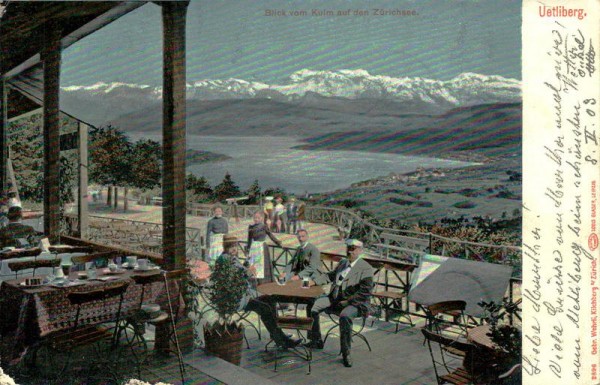 Uetliberg, Blick vom Kulm auf den Zürichsee Vorderseite