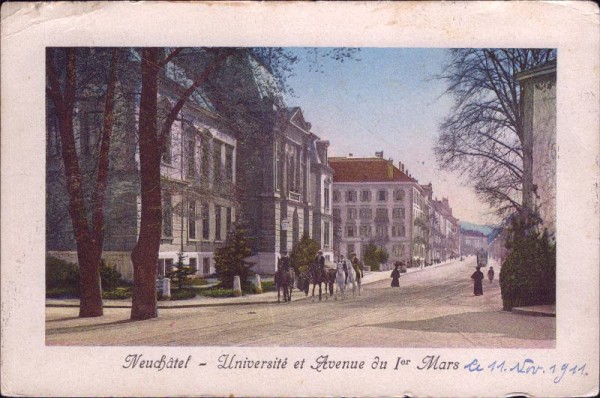 Neuchâtel - Université et Agenue du 1er Mars