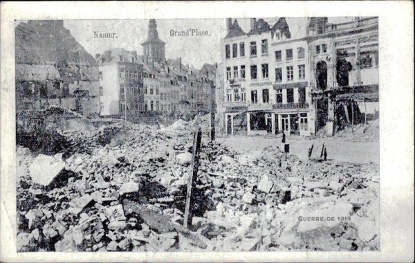 Namur, Grand Place, Guerre de 1914 Vorderseite