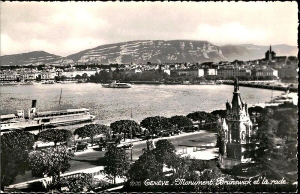 Gennève - Monument Brunswik et la Rade Vorderseite