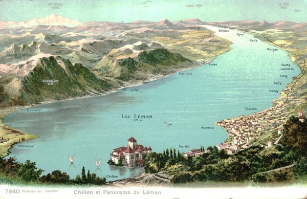 Lac Leman, Panorama Vorderseite