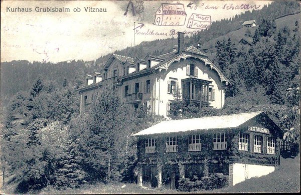 Kurhaus Grubisbalm ob Vitznau Vorderseite