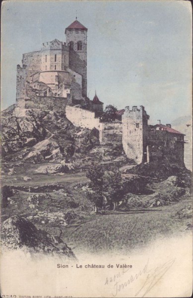 Sion. Le Château de Valère. 1905