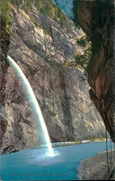 Aareschlucht mit Schrejenbachfall Vorderseite