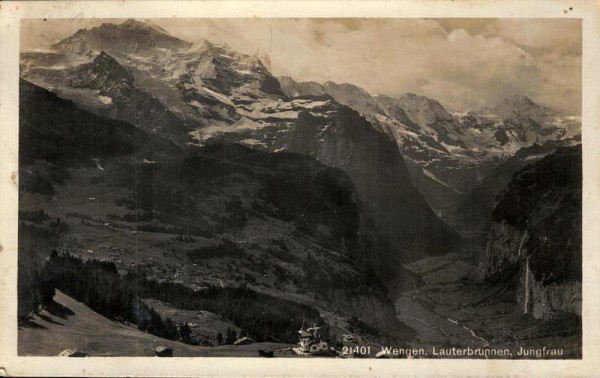 Wengen, Lauterbrunnen und Jungfrau Vorderseite