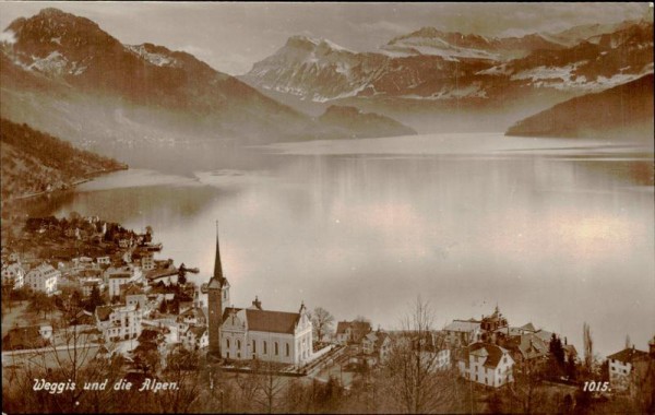 Weggis und die Alpen. Vorderseite