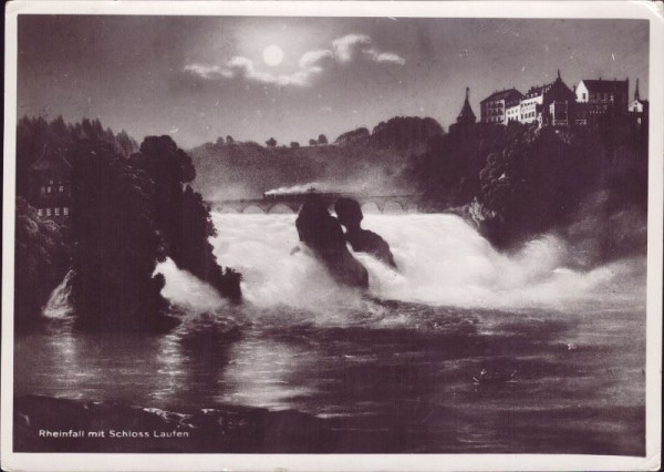 Rheinfall mit Schloss Laufen