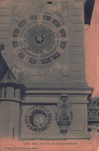 Bernn - Die Uhr im Zeitglockenturm Vorderseite