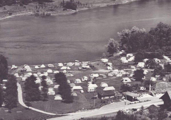 International Camp 1. Klasse, Wagenhausen bei Stein am Rhein  -  Flugaufnahmen Vorderseite