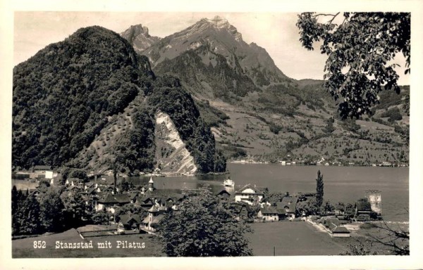 Stansstad mit Pilatus. 1933 Vorderseite