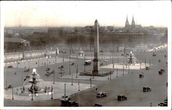 Paris, La Place de la Concorde Vorderseite