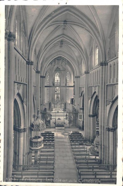 Fribourg. Intérieur de la Cathédrale Vorderseite