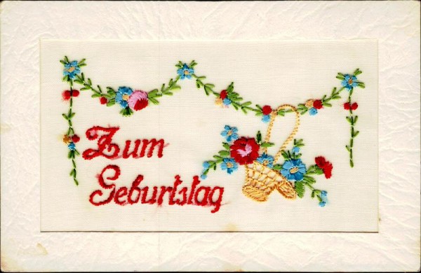 Zum Geburtstag Vorderseite