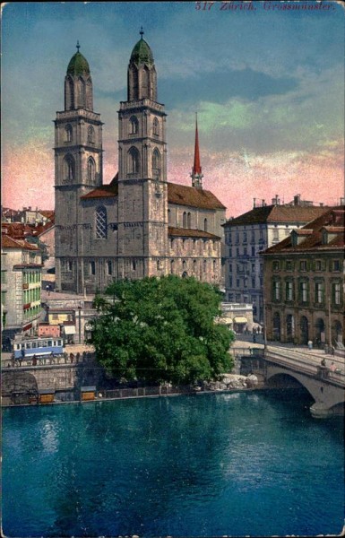 Grossmünster (Zürich) Vorderseite