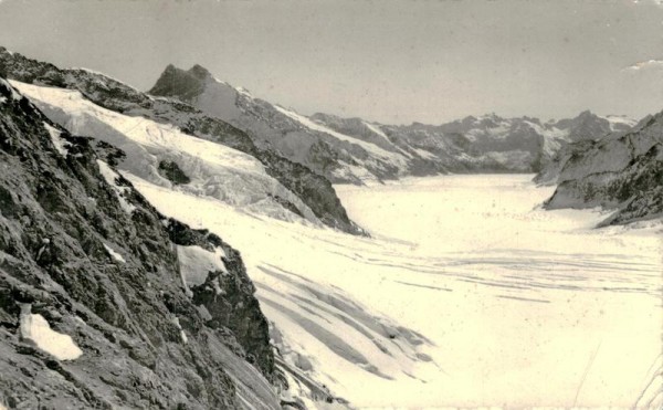 Jungfraujoch, Aletschgletscher Vorderseite