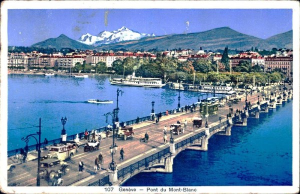 Genève - Pont du Mont-Blanc Vorderseite
