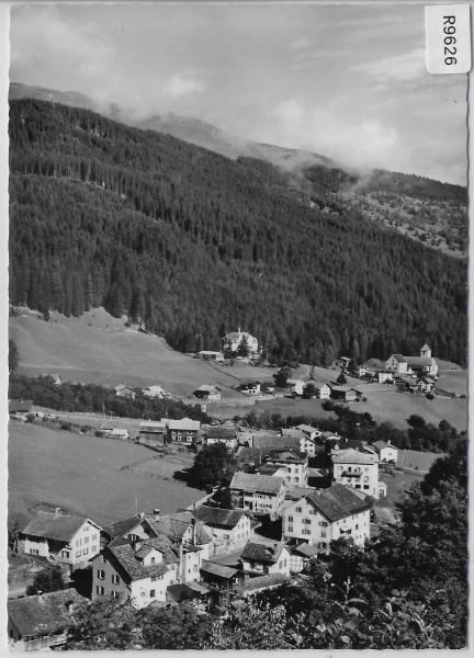 Churwalden - Dorfpartie mit Kloster und Lindenhof